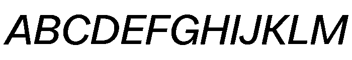 SFT Ritam Sans TRIAL Variable Medium Italic Font UPPERCASE