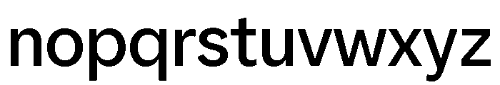 SFT Ritam Sans TRIAL Variable Medium Font LOWERCASE