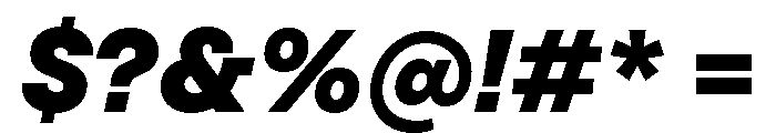 SFT Schrifted Sans TRIAL Black It Comp Font OTHER CHARS