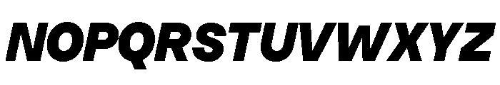 SFT Schrifted Sans TRIAL Black It Comp Font UPPERCASE