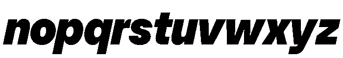 SFT Schrifted Sans TRIAL Black It Comp Font LOWERCASE