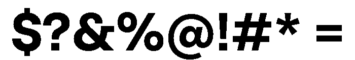 SFT Schrifted Sans TRIAL Bold Comp Font OTHER CHARS