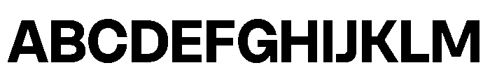 SFT Schrifted Sans TRIAL Bold Comp Font UPPERCASE