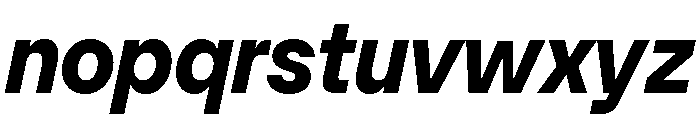 SFT Schrifted Sans TRIAL Bold It Comp Font LOWERCASE