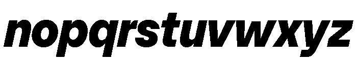 SFT Schrifted Sans TRIAL ExBold It Comp Font LOWERCASE