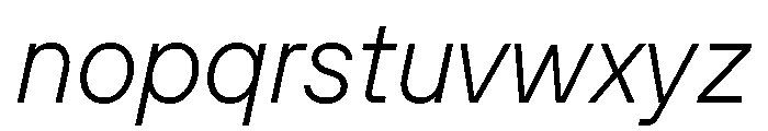 SFT Schrifted Sans TRIAL ExLight It Comp Font LOWERCASE