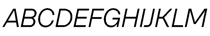 SFT Schrifted Sans TRIAL Light It Comp Font UPPERCASE