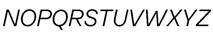 SFT Schrifted Sans TRIAL Light It Comp Font UPPERCASE