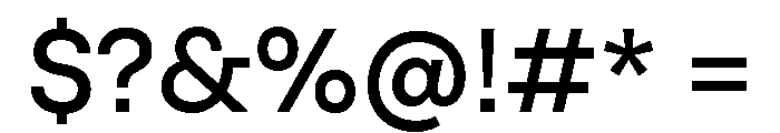 SFT Schrifted Sans TRIAL Medium Comp Font OTHER CHARS