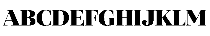 SFT Schrifted Serif TRIAL D Black Font UPPERCASE