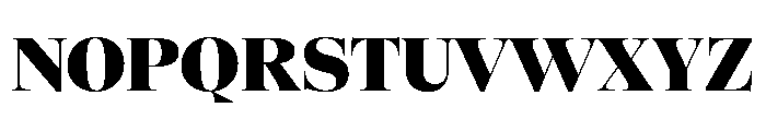 SFT Schrifted Serif TRIAL D Black Font UPPERCASE
