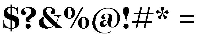 SFT Schrifted Serif TRIAL D Bold Font OTHER CHARS