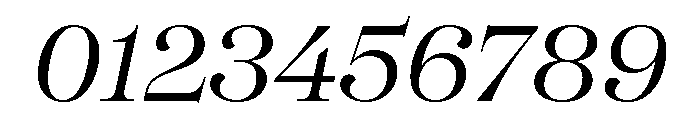SFT Schrifted Serif TRIAL D Italic Font OTHER CHARS