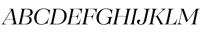 SFT Schrifted Serif TRIAL D Italic Font UPPERCASE
