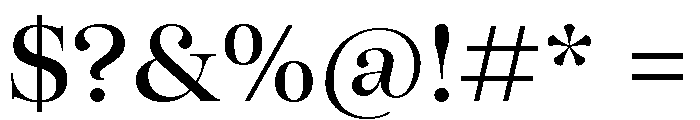 SFT Schrifted Serif TRIAL D Medium Font OTHER CHARS