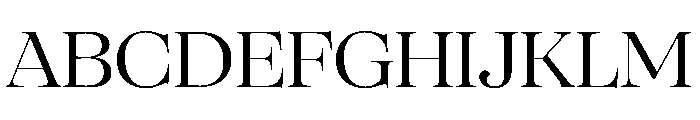 SFT Schrifted Serif TRIAL D Regular Font UPPERCASE
