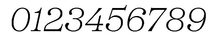 SFT Schrifted Serif TRIAL SH ExLight It Font OTHER CHARS