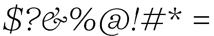 SFT Schrifted Serif TRIAL SH ExLight It Font OTHER CHARS