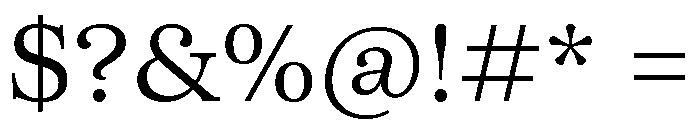 SFT Schrifted Serif TRIAL SH Regular Font OTHER CHARS
