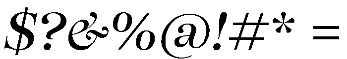 SFT Schrifted Serif TRIAL Var Italic Var Font OTHER CHARS