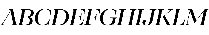 SFT Schrifted Serif TRIAL Var Italic Var Font UPPERCASE
