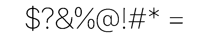 SF Compact Display Ultralight Font OTHER CHARS