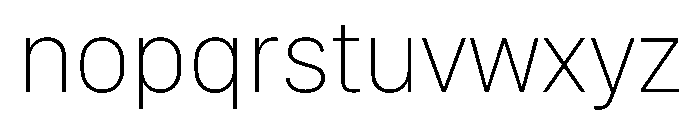 SF Compact Display Ultralight Font LOWERCASE