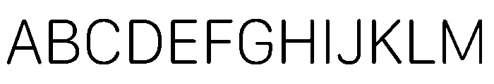 SF Compact Rounded Thin Font UPPERCASE