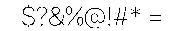 SF Compact Rounded Ultralight Font OTHER CHARS
