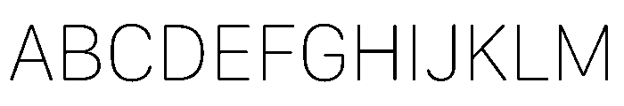 SF Compact Rounded Ultralight Font UPPERCASE
