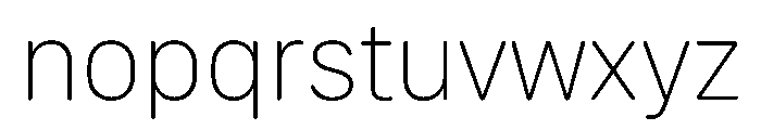 SF Compact Rounded Ultralight Font LOWERCASE
