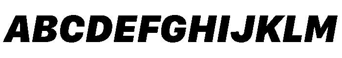 SF Compact Text Black Italic Font UPPERCASE