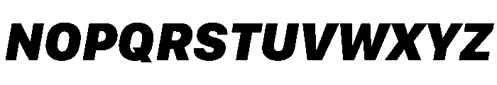 SF Compact Text Black Italic Font UPPERCASE
