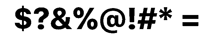 SF Compact Text Bold Font OTHER CHARS