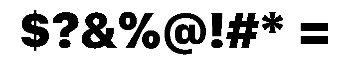 SF Compact Text Heavy Font OTHER CHARS