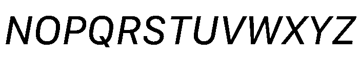 SF Compact Text Italic Font UPPERCASE