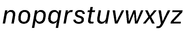 SF Compact Text Italic Font LOWERCASE