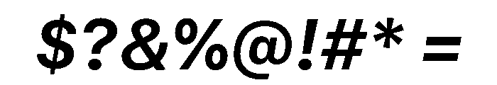 SF Compact Text Semibold Italic Font OTHER CHARS