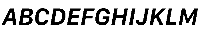 SF Compact Text Semibold Italic Font UPPERCASE