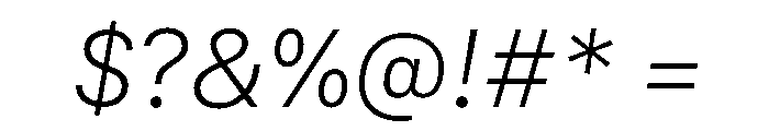 SF Compact Text Thin Italic Font OTHER CHARS