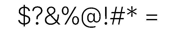 SF Compact Text Thin Font OTHER CHARS