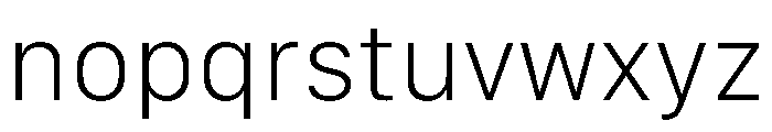 SF Compact Text Thin Font LOWERCASE