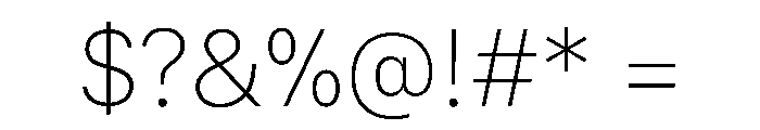 SF Compact Text Ultralight Font OTHER CHARS