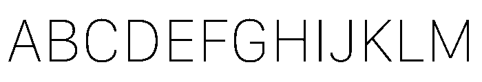 SF Compact Text Ultralight Font UPPERCASE