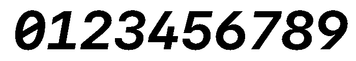 SF Mono Bold Italic Font OTHER CHARS