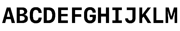 SF Mono Bold Font UPPERCASE