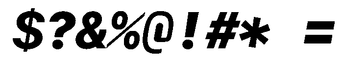SF Mono Heavy Italic Font OTHER CHARS