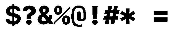 SF Mono Heavy Font OTHER CHARS
