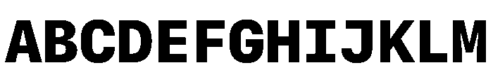 SF Mono Heavy Font UPPERCASE