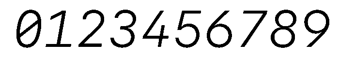 SF Mono Light Italic Font OTHER CHARS